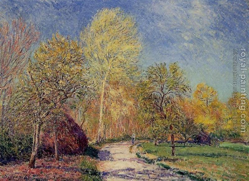 Alfred Sisley : A May Morning in Moret